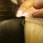 Clip in hair extensions maintaining