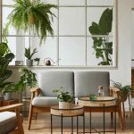 room inspired by nature, with plants and wooden floor